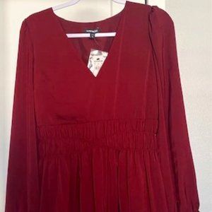 Burgundy long sleeve dress * Express *